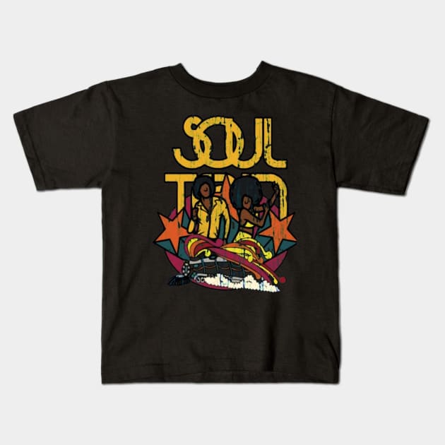 Soul Train 1971 Kids T-Shirt by Tivanatee